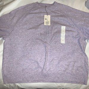 A New Day cropped sweater- Lilac